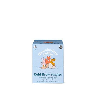 Organic Flavored Variety Cold Brew Singles Product Shot Front