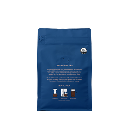 Organic Hazelnut Coffee Blend  Product Shot Back