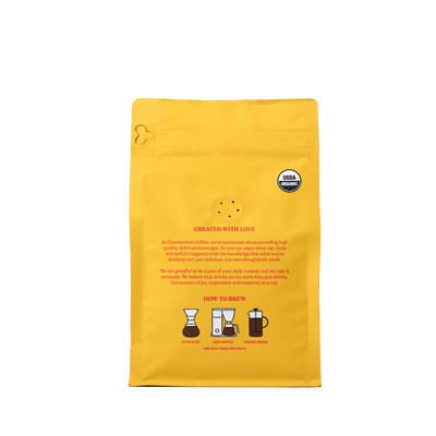 Organic Light Roast Coffee Blend Product Shot Back