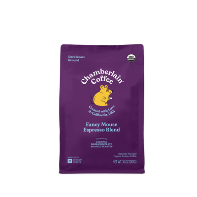 Organic Espresso Dark Roast Coffee Blend  Product Shot Front