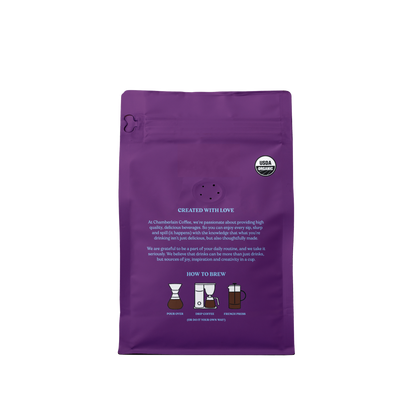 Organic Espresso Dark Roast Coffee Blend Product Shot Back