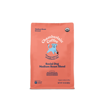 Organic Medium Roast Coffee Blend  Product Shot Front