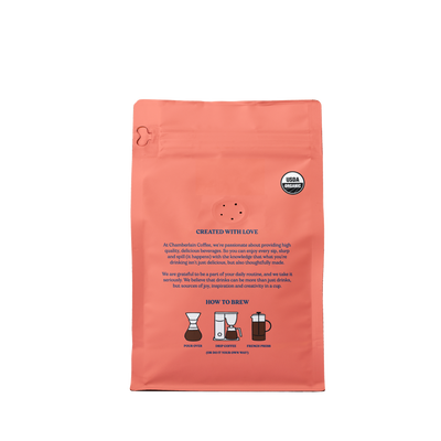 Organic Medium Roast Coffee Blend Product Shot Back