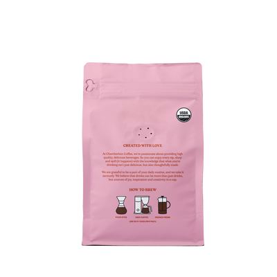 Organic Vanilla Coffee Blend  Product Shot Back