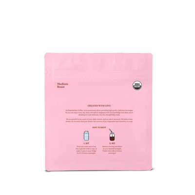 Organic Vanilla Cold Brew Elephant Large Coffee Bags  Product Shot Back